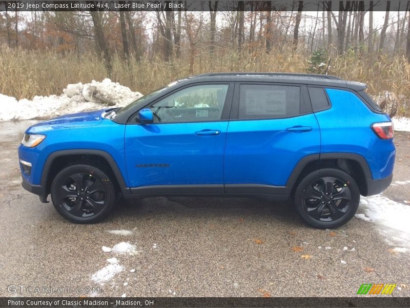 Laser Blue Pearl / Black 2019 Jeep Compass Latitude 4x4