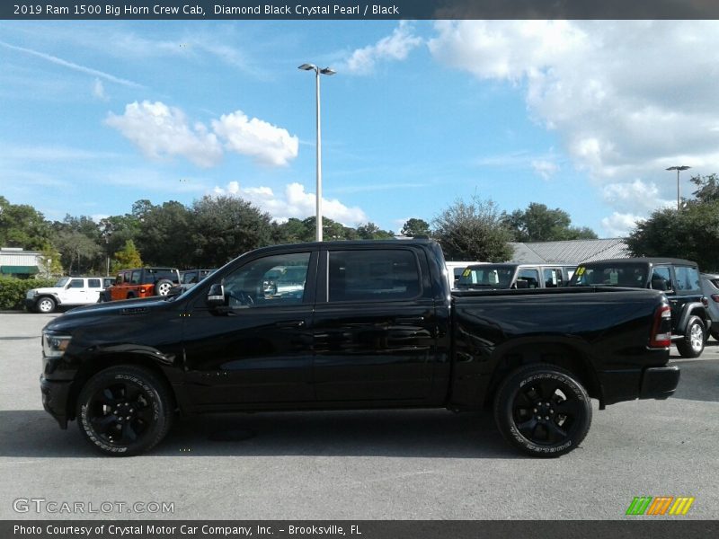 Diamond Black Crystal Pearl / Black 2019 Ram 1500 Big Horn Crew Cab