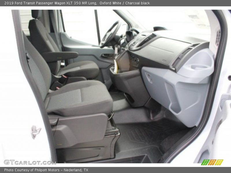 Oxford White / Charcoal black 2019 Ford Transit Passenger Wagon XLT 350 MR Long