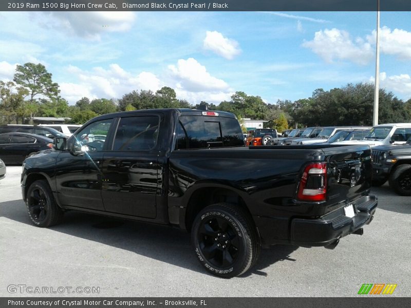 Diamond Black Crystal Pearl / Black 2019 Ram 1500 Big Horn Crew Cab