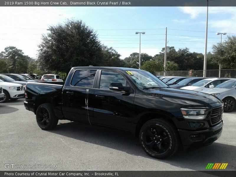 Diamond Black Crystal Pearl / Black 2019 Ram 1500 Big Horn Crew Cab