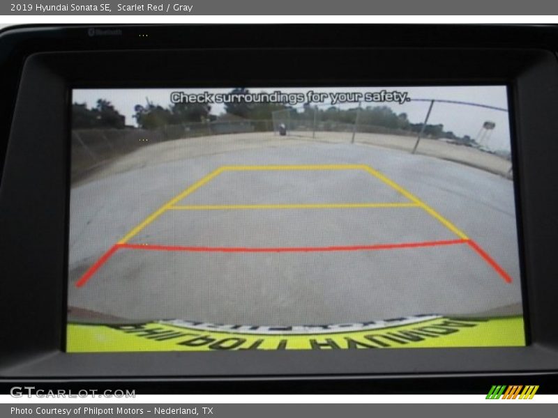 Scarlet Red / Gray 2019 Hyundai Sonata SE