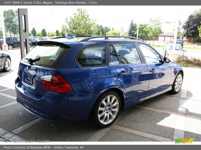 Montego Blue Metallic / Grey 2007 BMW 3 Series 328xi Wagon