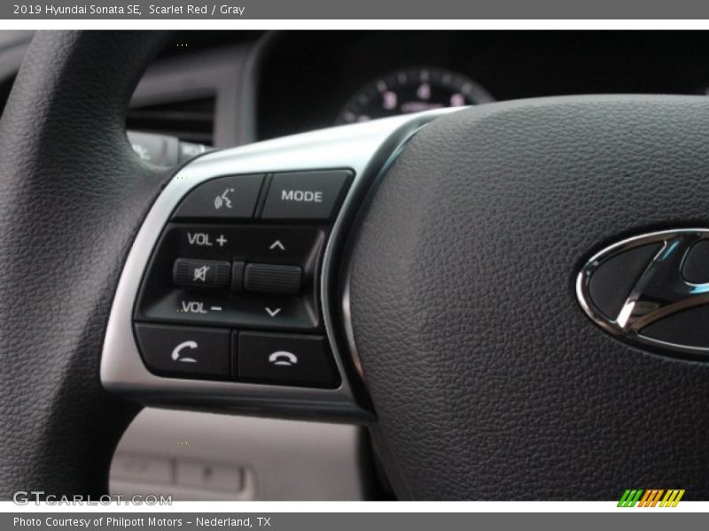 Scarlet Red / Gray 2019 Hyundai Sonata SE