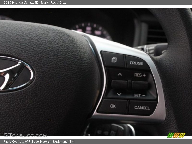 Scarlet Red / Gray 2019 Hyundai Sonata SE