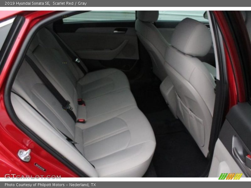 Scarlet Red / Gray 2019 Hyundai Sonata SE