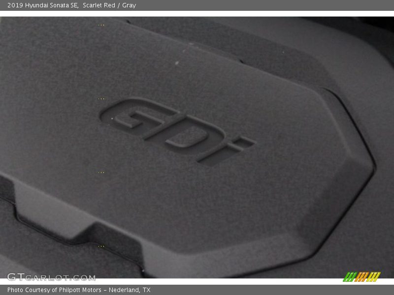 Scarlet Red / Gray 2019 Hyundai Sonata SE