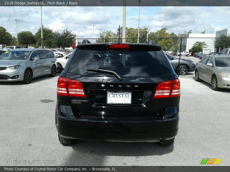 Pitch Black / Black 2018 Dodge Journey SE