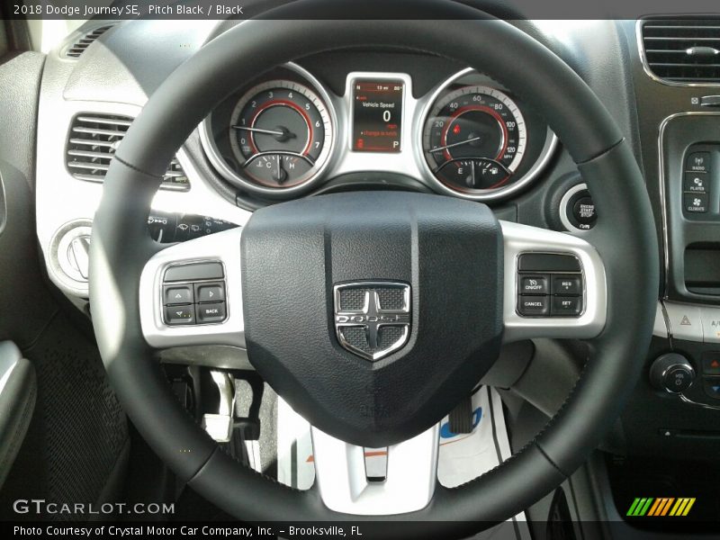 Pitch Black / Black 2018 Dodge Journey SE