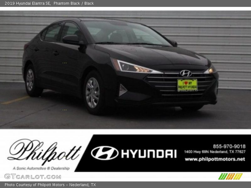 Phantom Black / Black 2019 Hyundai Elantra SE