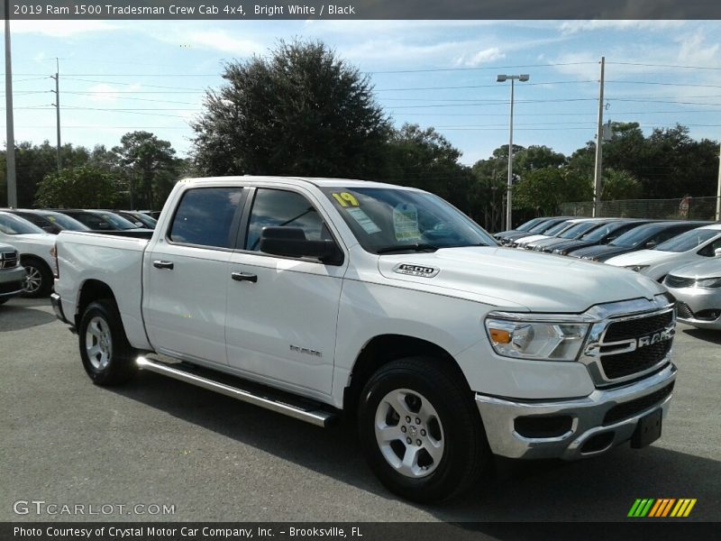 Bright White / Black 2019 Ram 1500 Tradesman Crew Cab 4x4