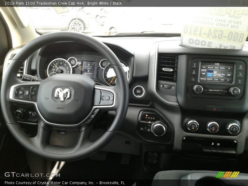 Bright White / Black 2019 Ram 1500 Tradesman Crew Cab 4x4