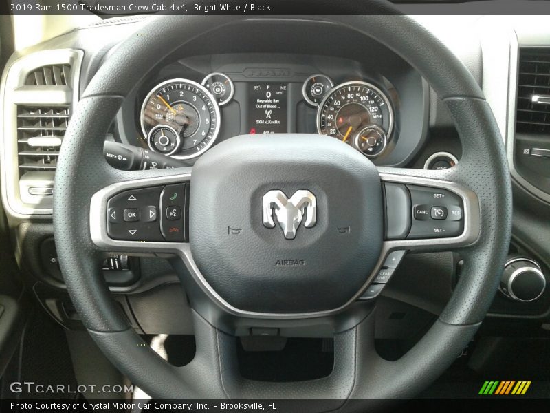 Bright White / Black 2019 Ram 1500 Tradesman Crew Cab 4x4