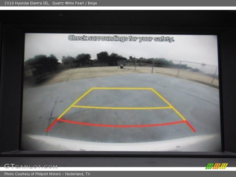Quartz White Pearl / Beige 2019 Hyundai Elantra SEL