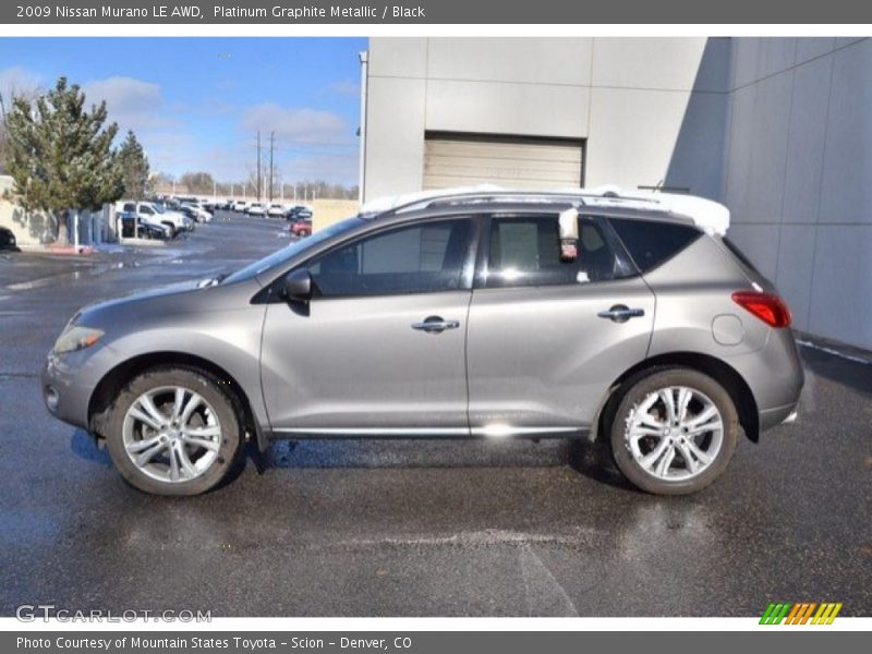 Platinum Graphite Metallic / Black 2009 Nissan Murano LE AWD