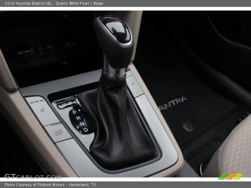 Quartz White Pearl / Beige 2019 Hyundai Elantra SEL