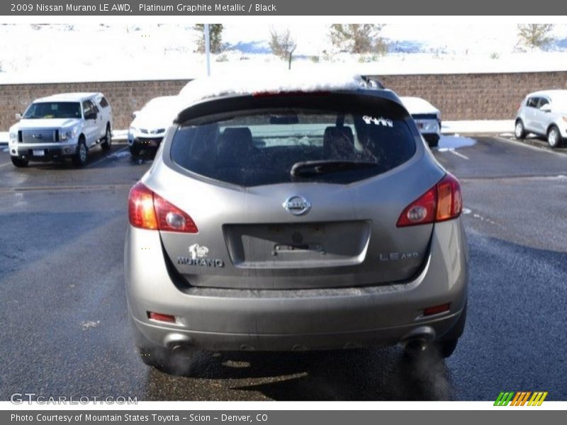 Platinum Graphite Metallic / Black 2009 Nissan Murano LE AWD