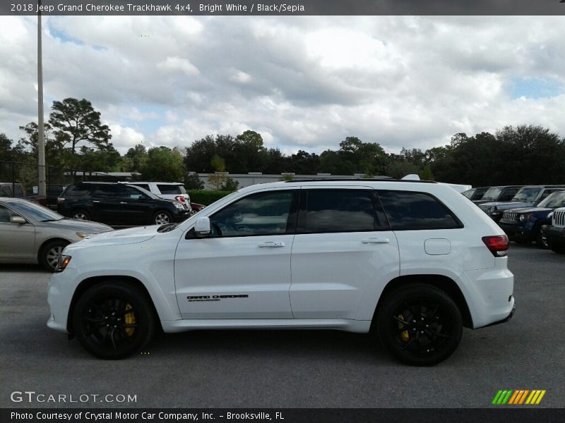 Bright White / Black/Sepia 2018 Jeep Grand Cherokee Trackhawk 4x4