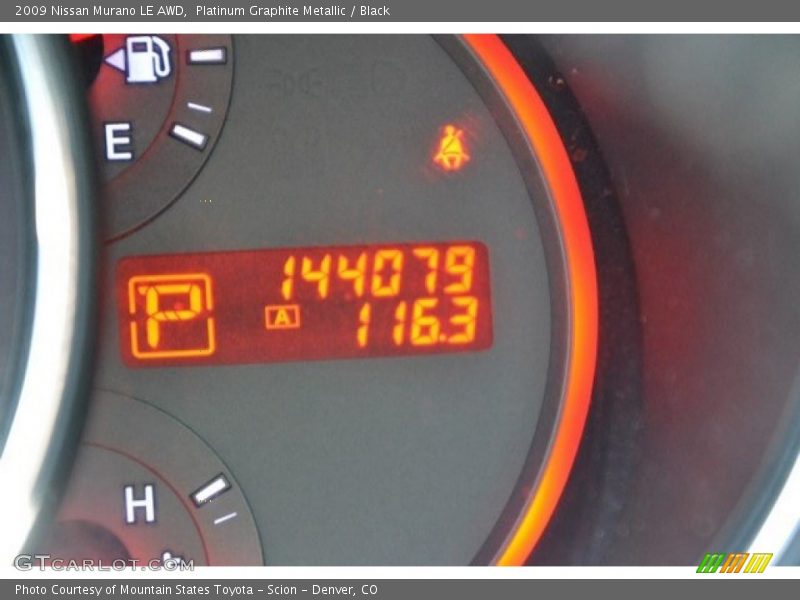 Platinum Graphite Metallic / Black 2009 Nissan Murano LE AWD