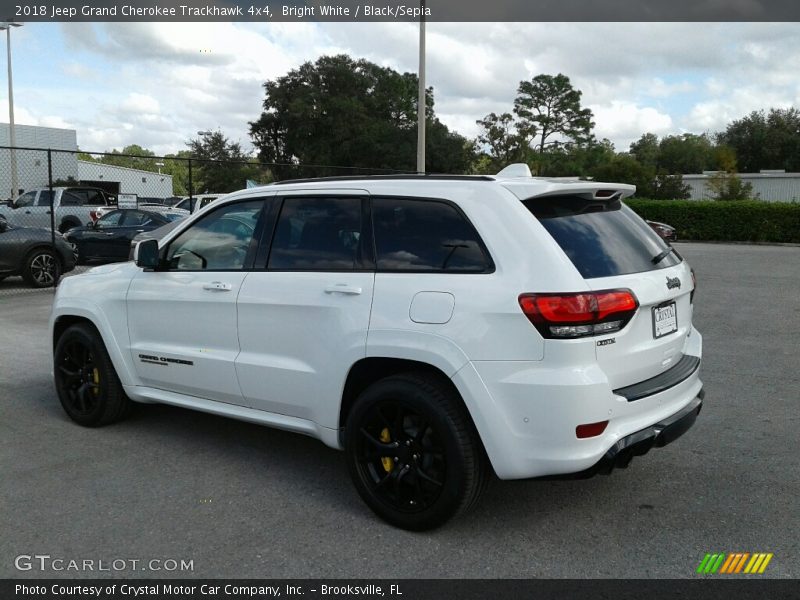 Bright White / Black/Sepia 2018 Jeep Grand Cherokee Trackhawk 4x4