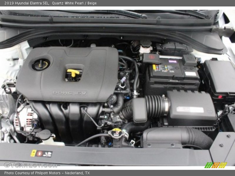 Quartz White Pearl / Beige 2019 Hyundai Elantra SEL
