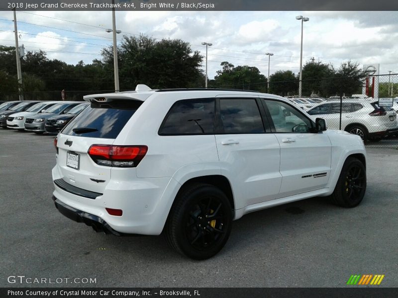 Bright White / Black/Sepia 2018 Jeep Grand Cherokee Trackhawk 4x4