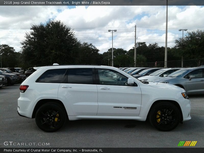 Bright White / Black/Sepia 2018 Jeep Grand Cherokee Trackhawk 4x4