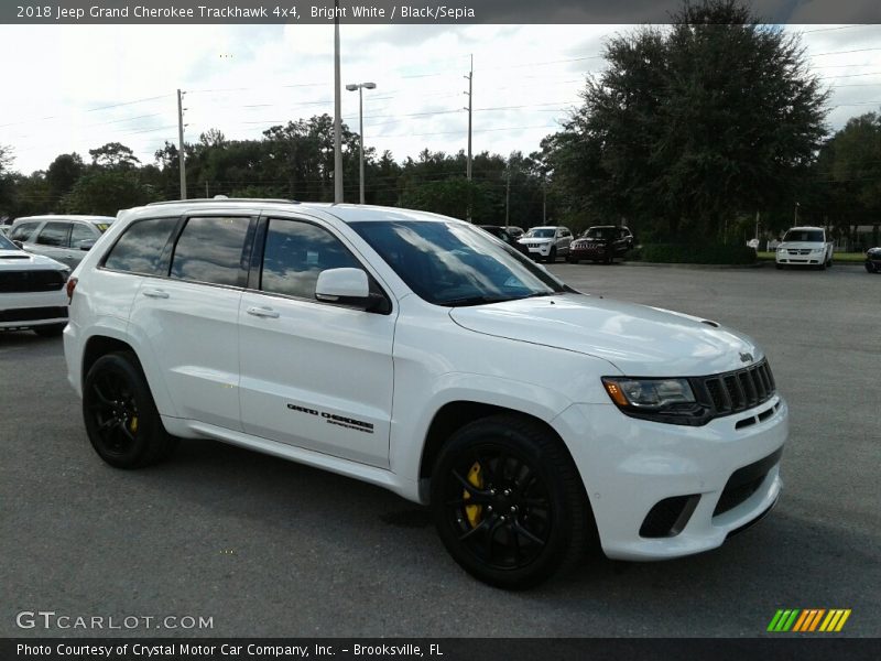 Bright White / Black/Sepia 2018 Jeep Grand Cherokee Trackhawk 4x4