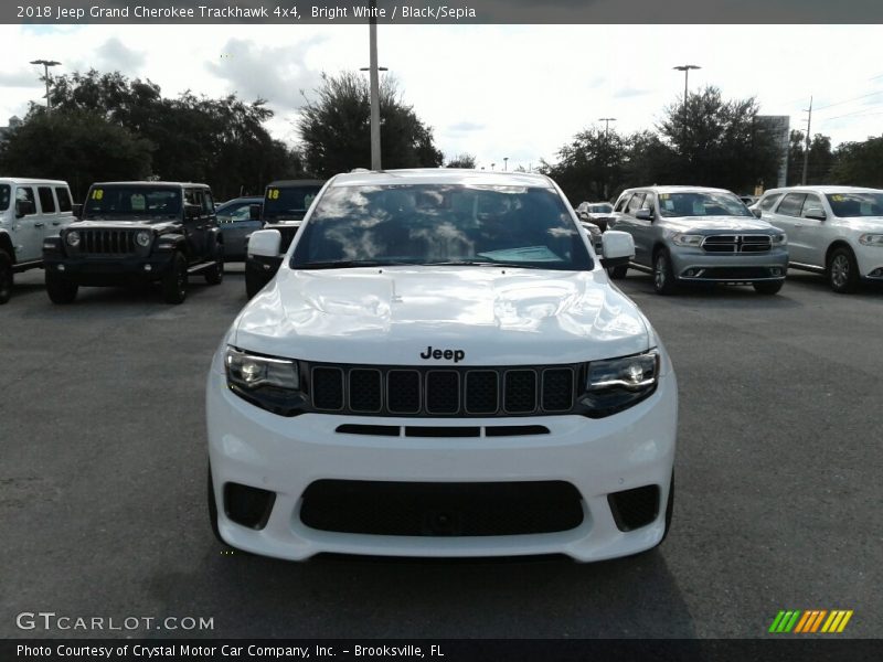 Bright White / Black/Sepia 2018 Jeep Grand Cherokee Trackhawk 4x4