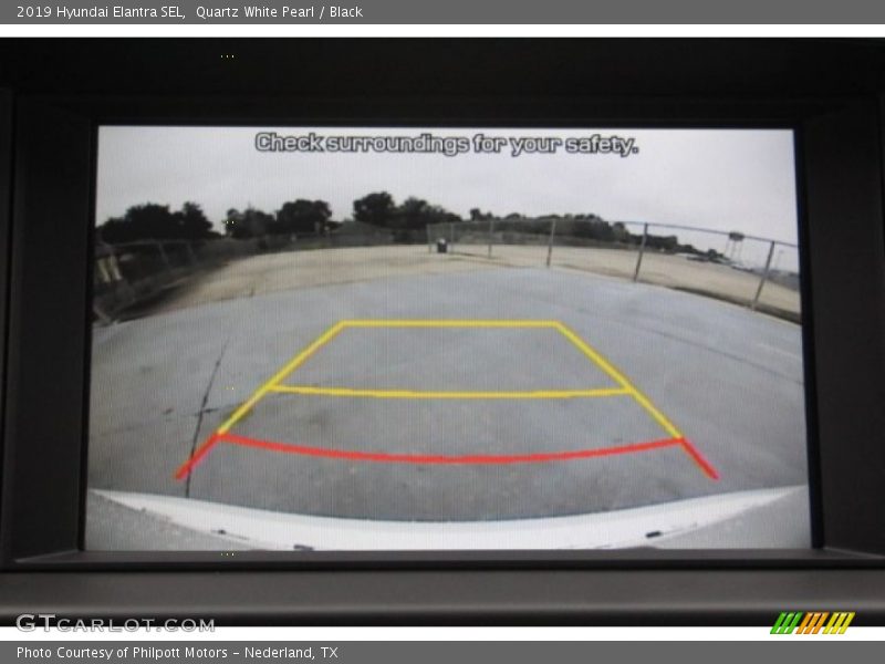 Quartz White Pearl / Black 2019 Hyundai Elantra SEL