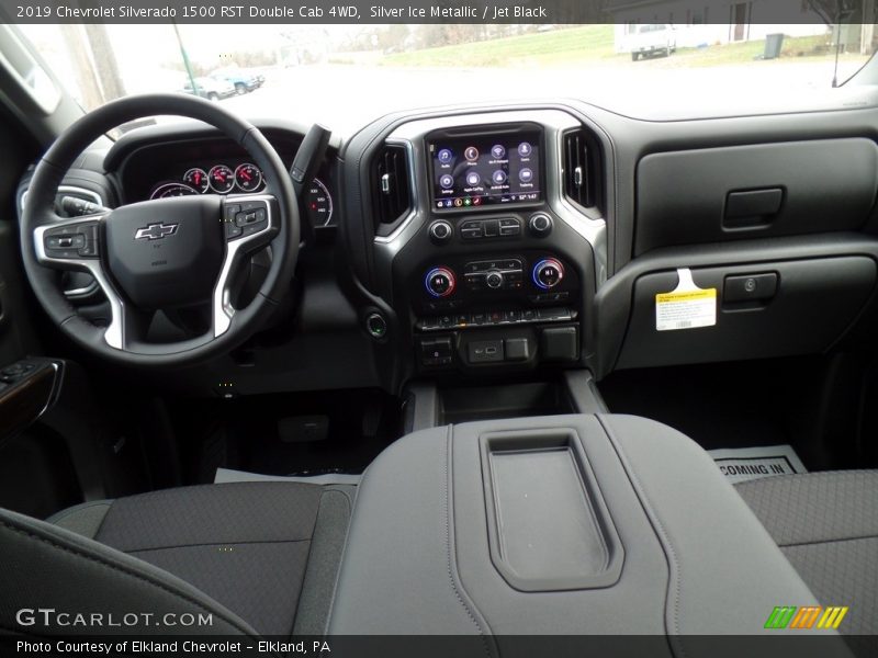 Silver Ice Metallic / Jet Black 2019 Chevrolet Silverado 1500 RST Double Cab 4WD