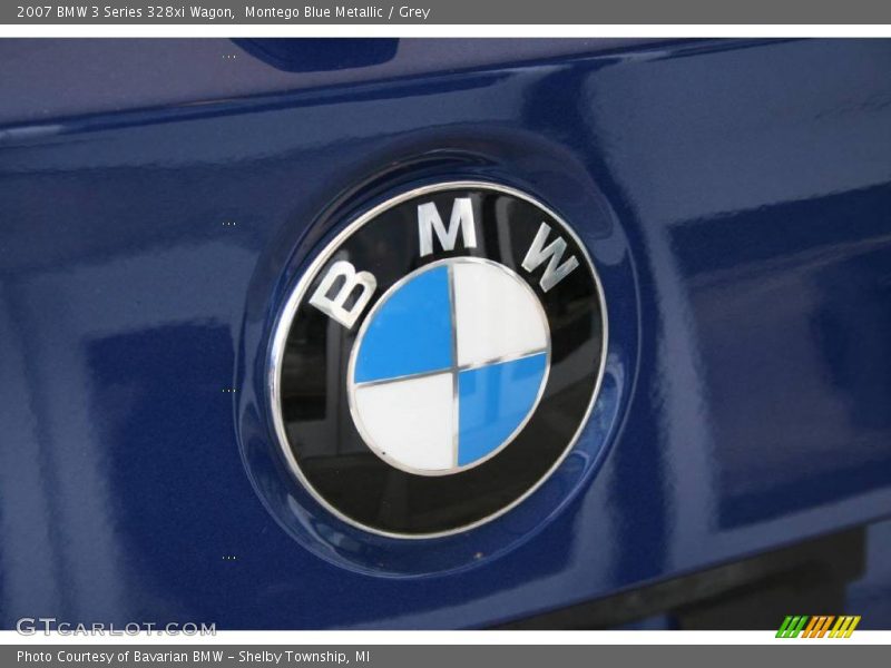 Montego Blue Metallic / Grey 2007 BMW 3 Series 328xi Wagon
