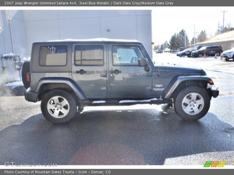 Steel Blue Metallic / Dark Slate Gray/Medium Slate Gray 2007 Jeep Wrangler Unlimited Sahara 4x4