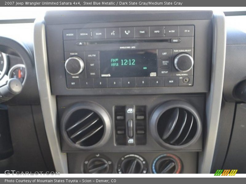 Steel Blue Metallic / Dark Slate Gray/Medium Slate Gray 2007 Jeep Wrangler Unlimited Sahara 4x4