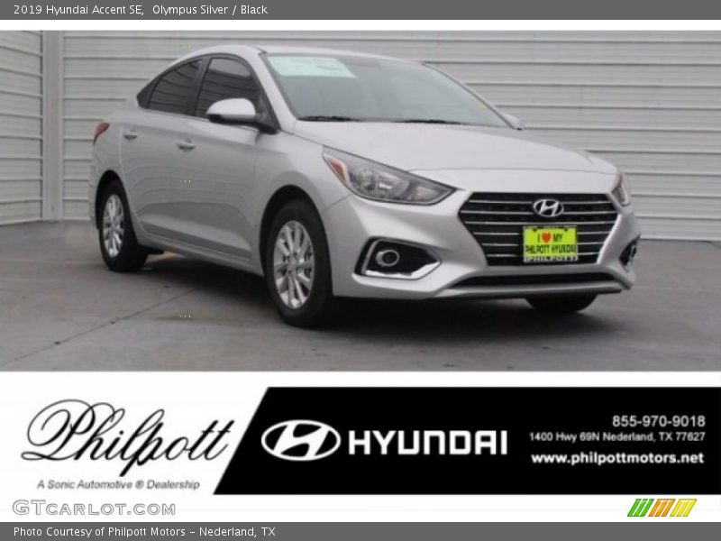 Olympus Silver / Black 2019 Hyundai Accent SE