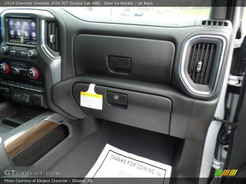 Silver Ice Metallic / Jet Black 2019 Chevrolet Silverado 1500 RST Double Cab 4WD