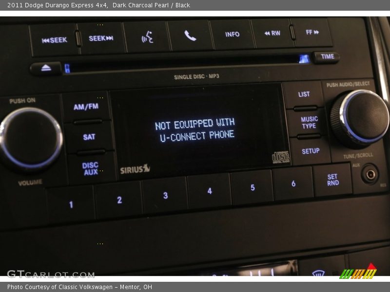 Dark Charcoal Pearl / Black 2011 Dodge Durango Express 4x4