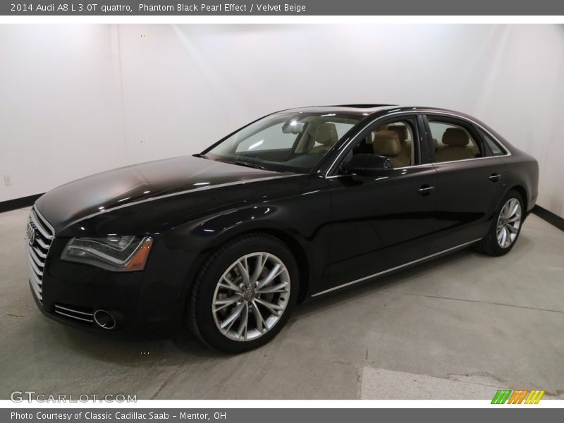 Phantom Black Pearl Effect / Velvet Beige 2014 Audi A8 L 3.0T quattro