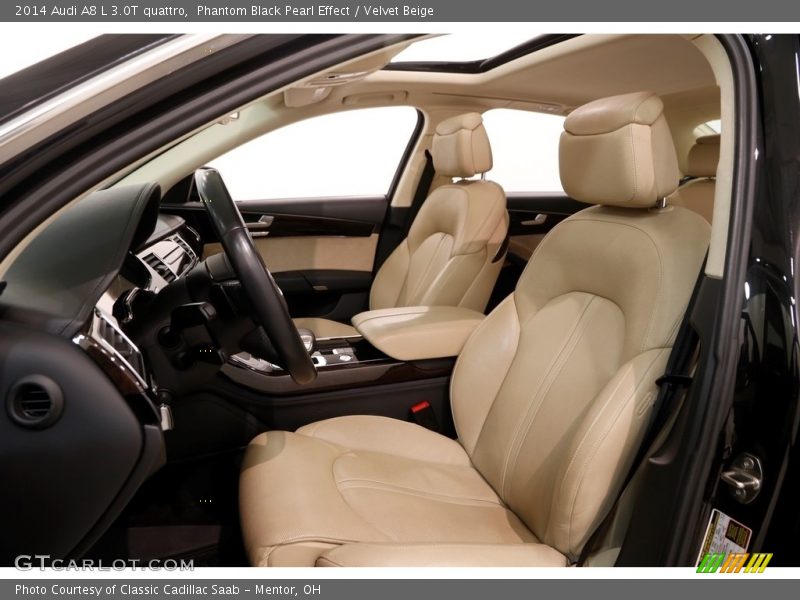 Phantom Black Pearl Effect / Velvet Beige 2014 Audi A8 L 3.0T quattro