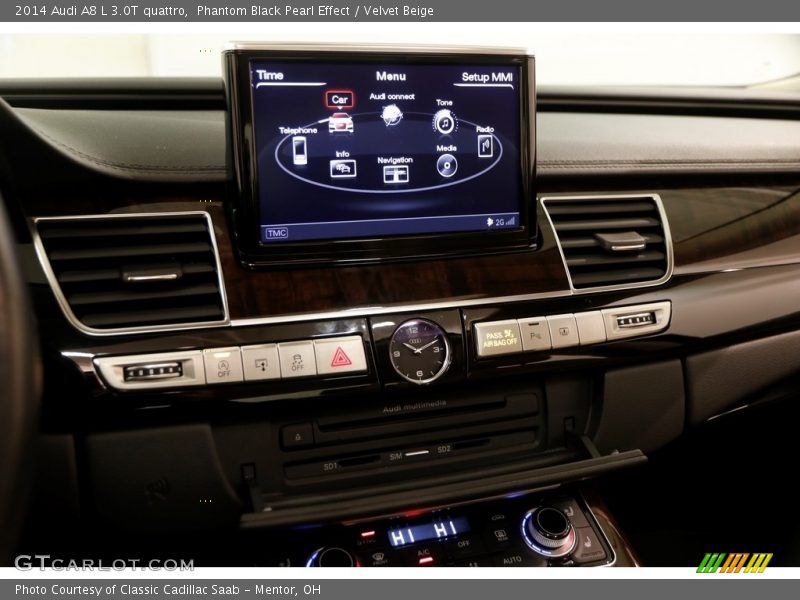 Phantom Black Pearl Effect / Velvet Beige 2014 Audi A8 L 3.0T quattro