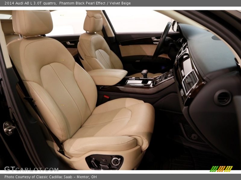 Phantom Black Pearl Effect / Velvet Beige 2014 Audi A8 L 3.0T quattro