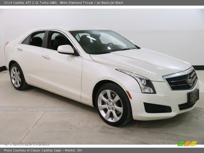 White Diamond Tricoat / Jet Black/Jet Black 2014 Cadillac ATS 2.0L Turbo AWD