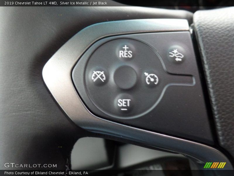 Silver Ice Metallic / Jet Black 2019 Chevrolet Tahoe LT 4WD