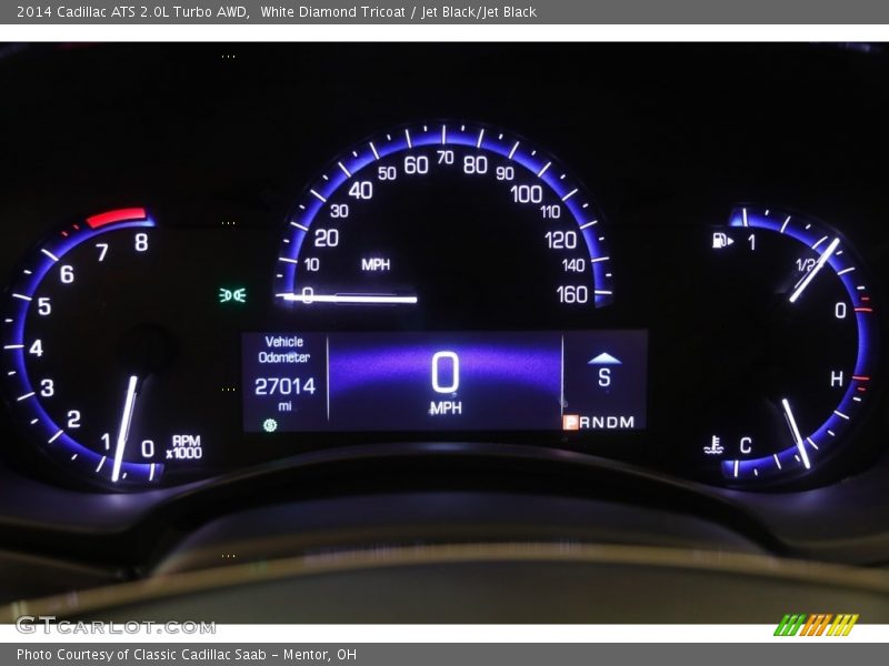 White Diamond Tricoat / Jet Black/Jet Black 2014 Cadillac ATS 2.0L Turbo AWD