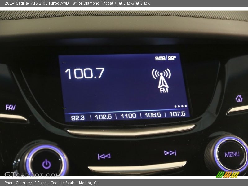 White Diamond Tricoat / Jet Black/Jet Black 2014 Cadillac ATS 2.0L Turbo AWD