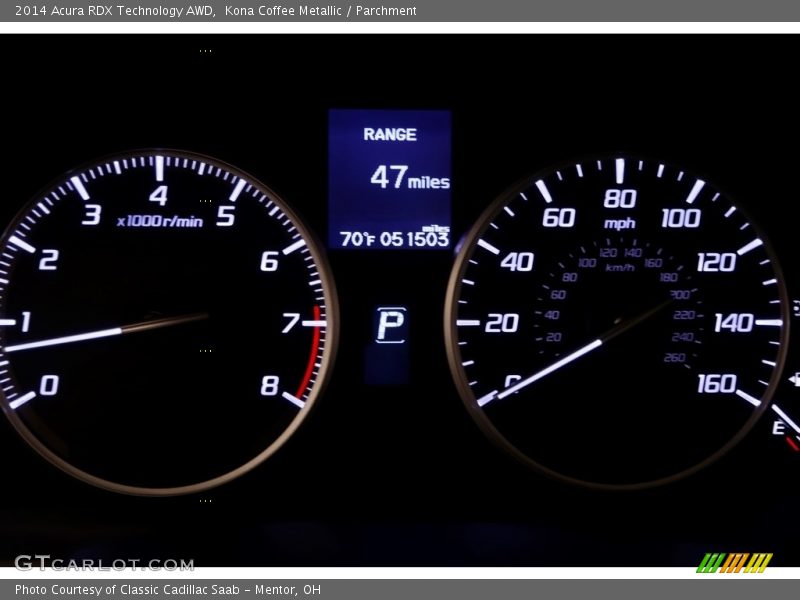 Kona Coffee Metallic / Parchment 2014 Acura RDX Technology AWD