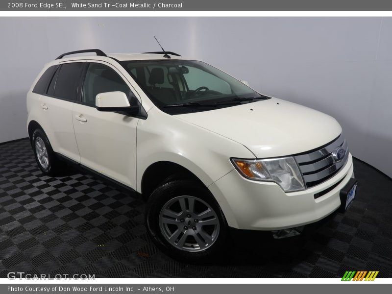 White Sand Tri-Coat Metallic / Charcoal 2008 Ford Edge SEL