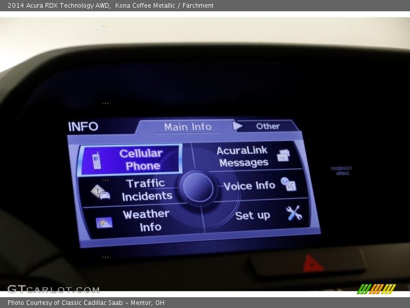 Kona Coffee Metallic / Parchment 2014 Acura RDX Technology AWD
