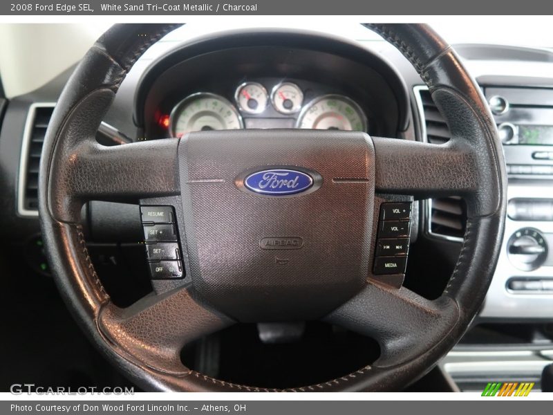 White Sand Tri-Coat Metallic / Charcoal 2008 Ford Edge SEL