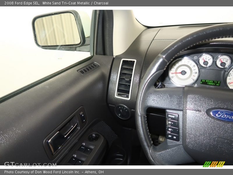 White Sand Tri-Coat Metallic / Charcoal 2008 Ford Edge SEL